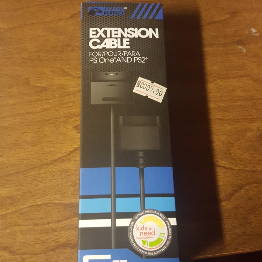 6 ft Extension cable for PS one and PS2